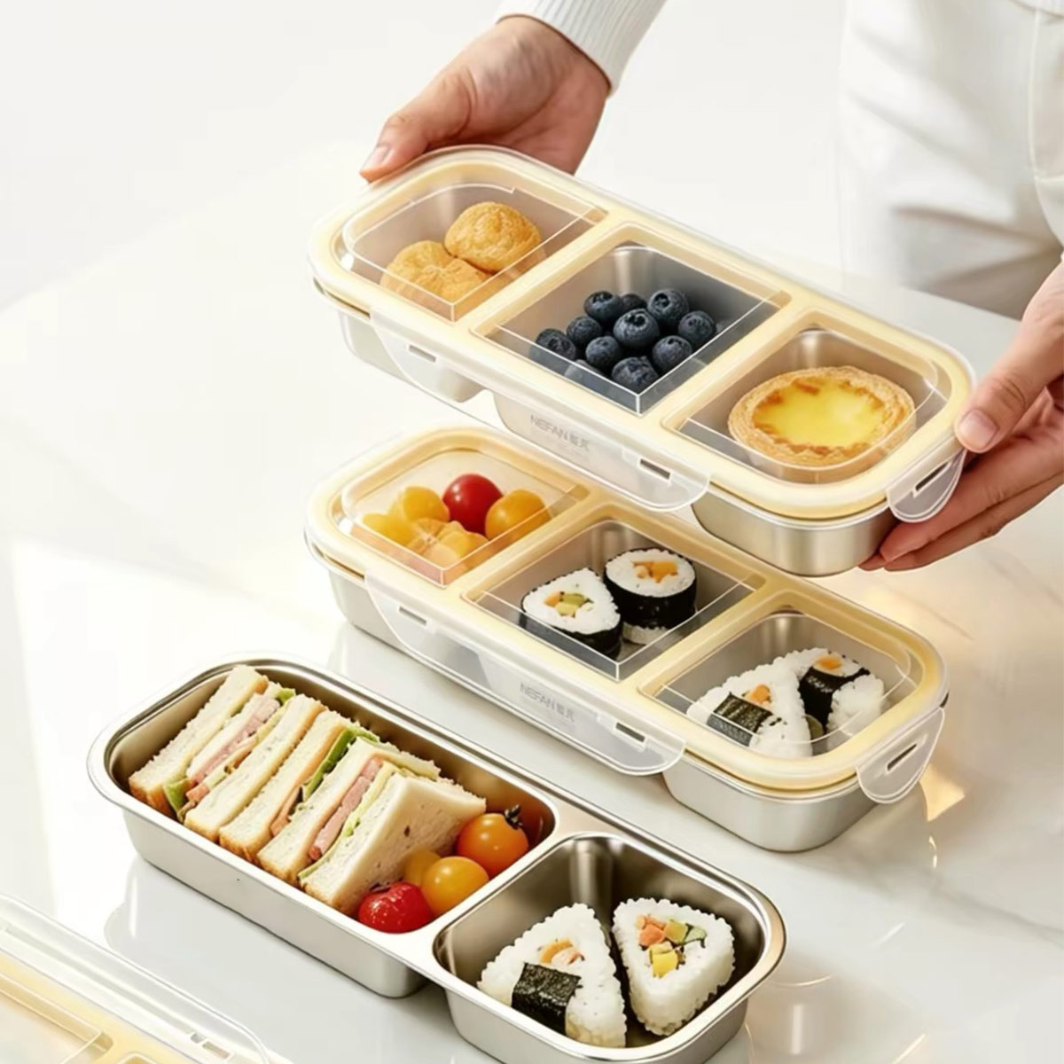 Food Storage Oven Safe - 스테인리스 스틸 뚜껑 있는 식품 보관
