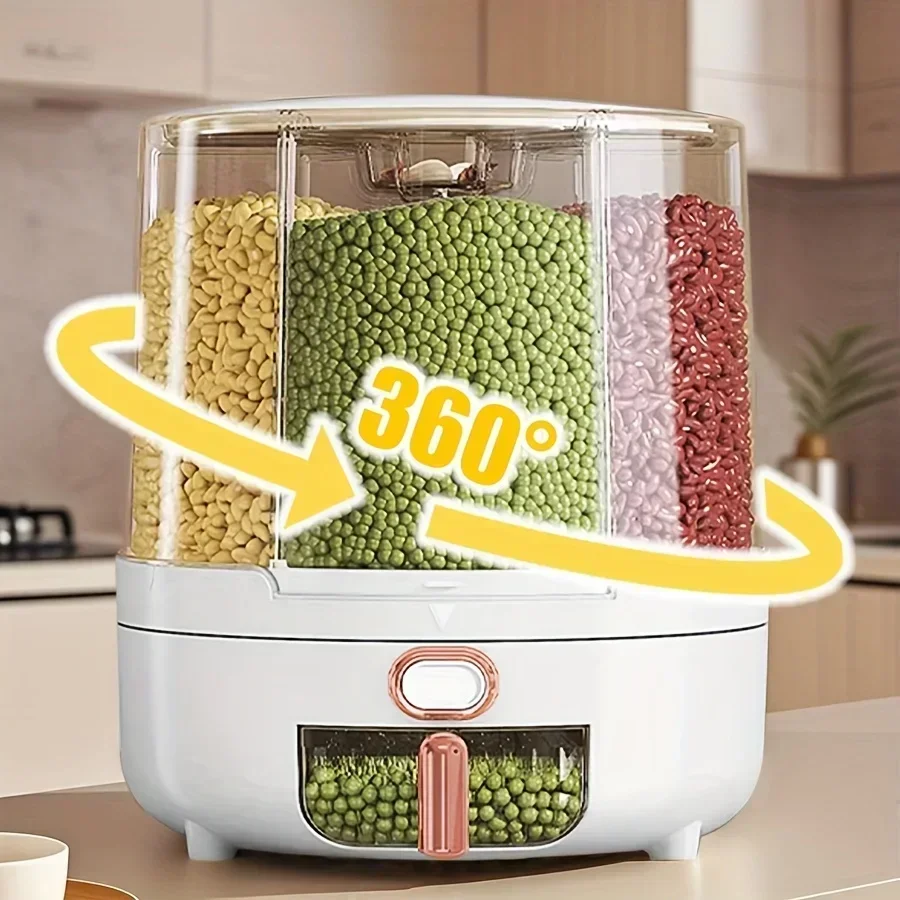 Food Storage Meals - 6칸 360 ° 회전식 밀폐 식품