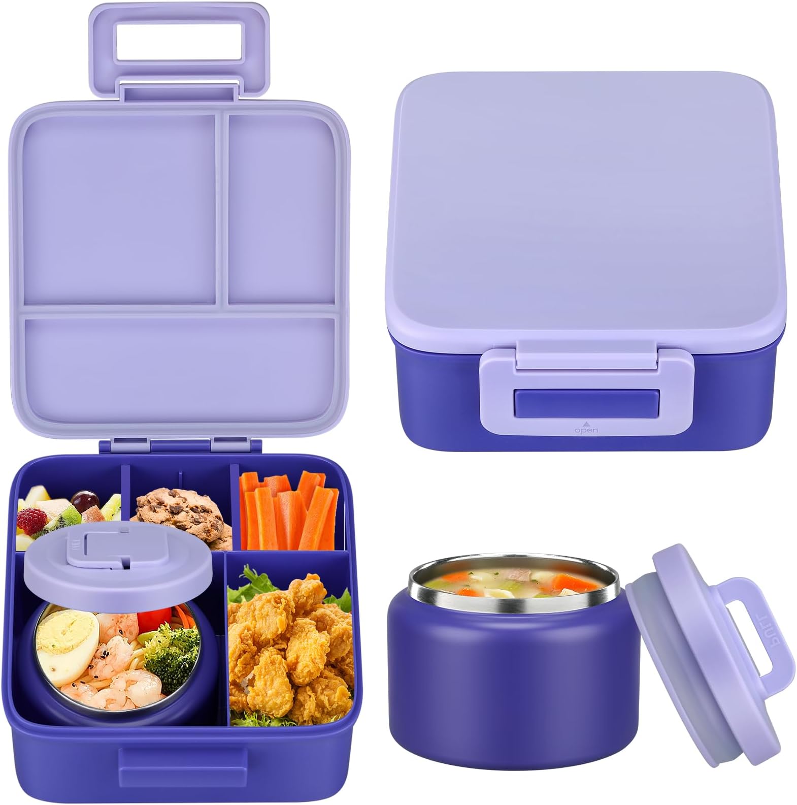 Food Storage Oven Safe - 어린이용 1세트 도시락 세트, 8온스 보온