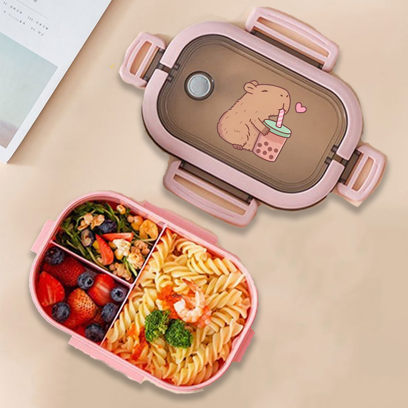 Food Storage Meals - Capybara 도시락 상자 애니메이션 동물 인쇄