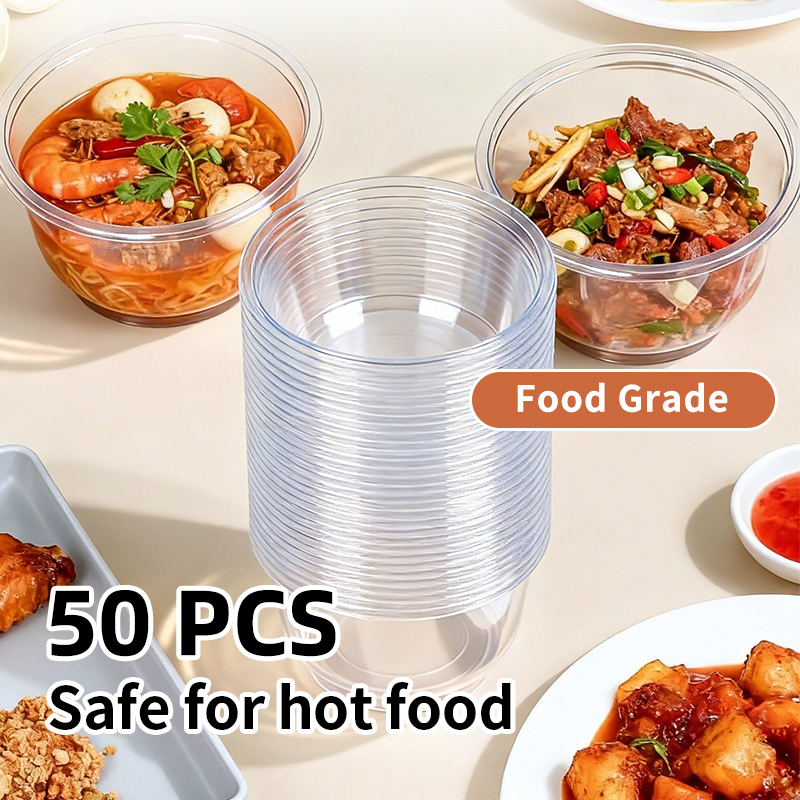 Food Storage Meals - 일회용 플라스틱 그릇 투명 고강도 아이스크림