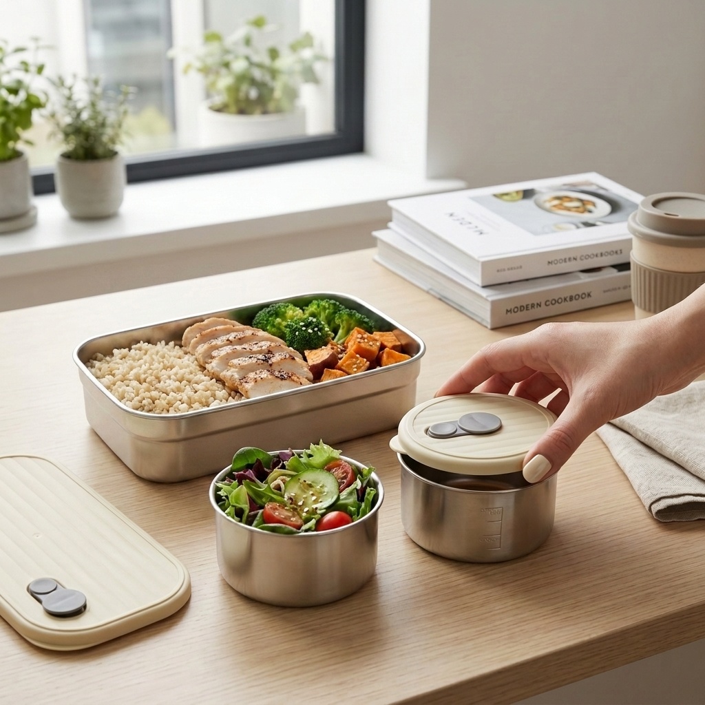 Food Storage Oven Safe - 전자레인지 사용 가능 304 스테인리스 도시락
