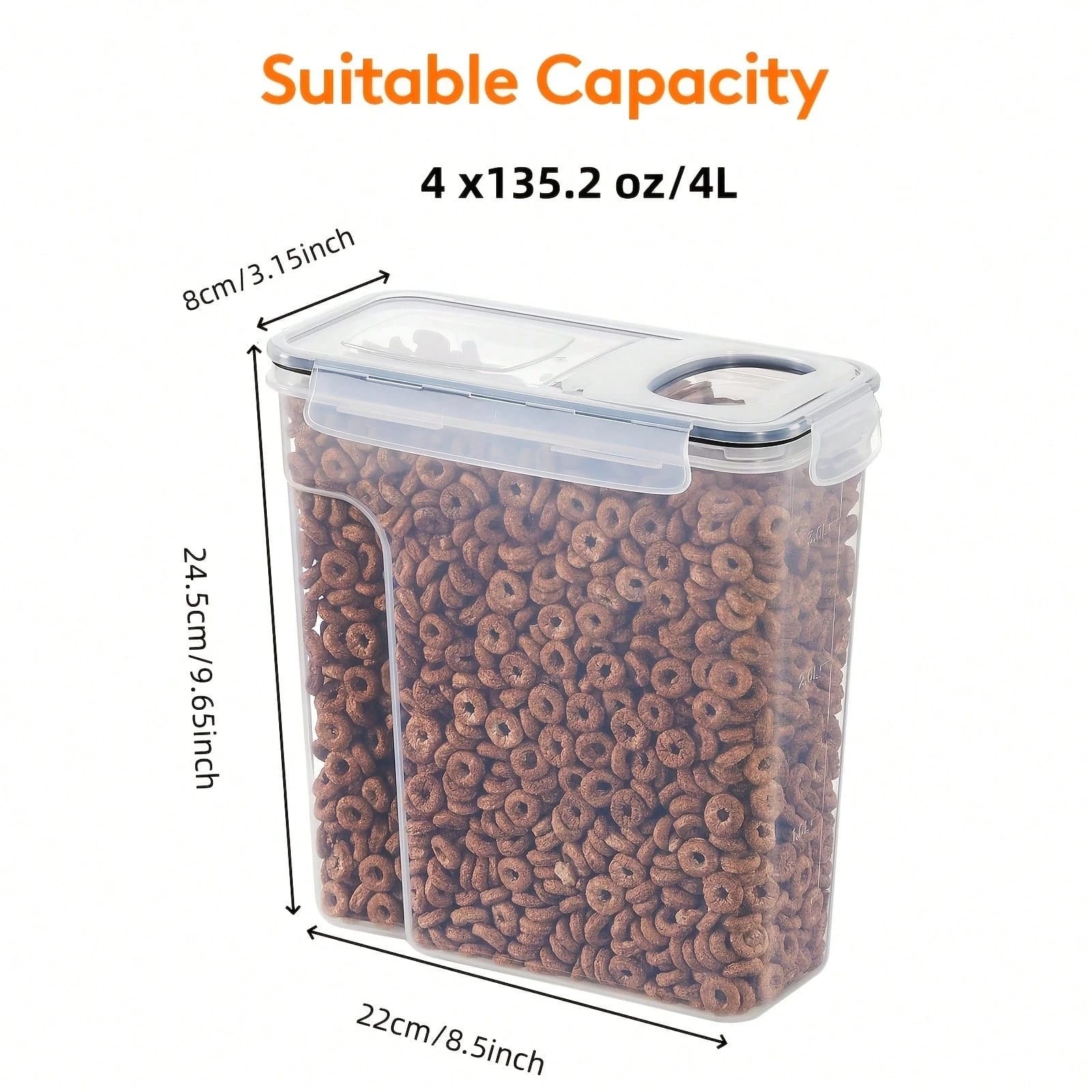 Food Storage Labels - 밀폐식 뚜껑이 있는 식품 보관 용기