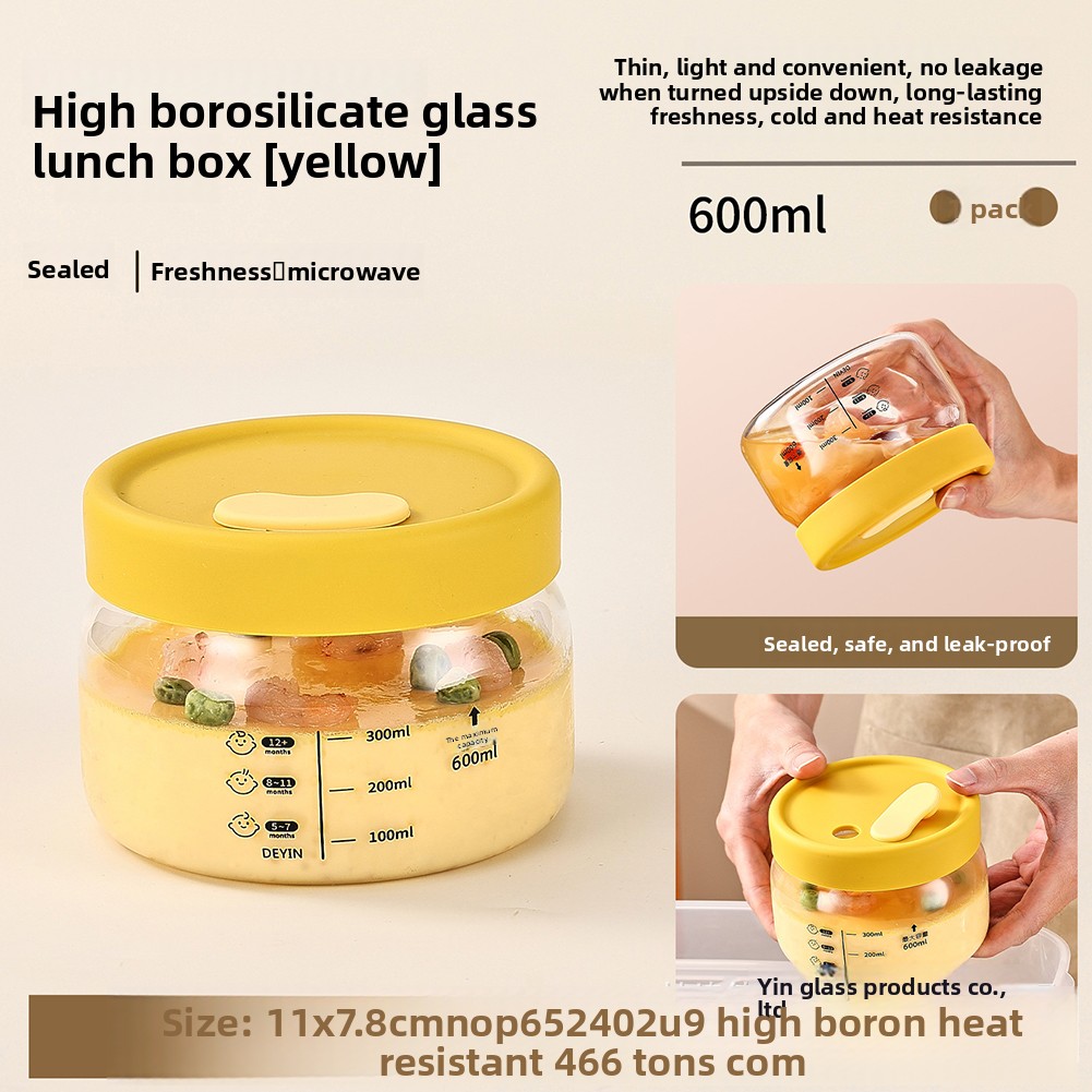 Food Storage Oven Safe - 유리 식품 보관 용기 밀폐 누출