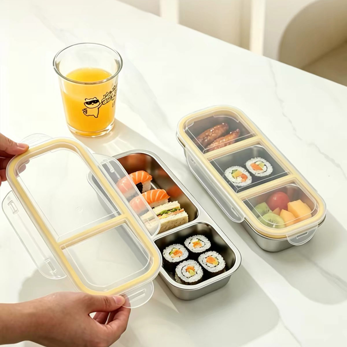 스테인리스 스틸 뚜껑 있는 식품 보관 용기, 식품 등급 - Food Storage Oven Safe 리뷰 및 가격