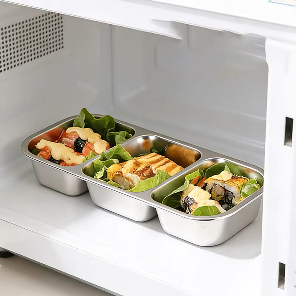 스테인리스 스틸 뚜껑 있는 식품 보관 용기, 식품 등급 - Food Storage Oven Safe 리뷰 및 가격