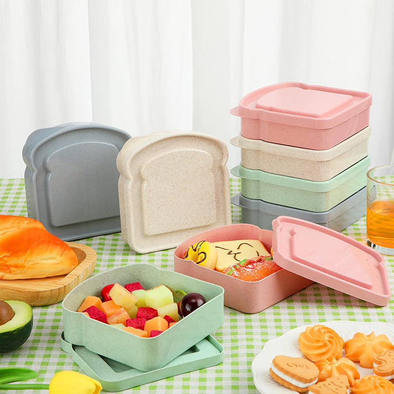 뚜껑이 있는 샌드위치 용기 도시락 토스트 보관 상자,  - Food Storage Oven Safe 리뷰 및 가격