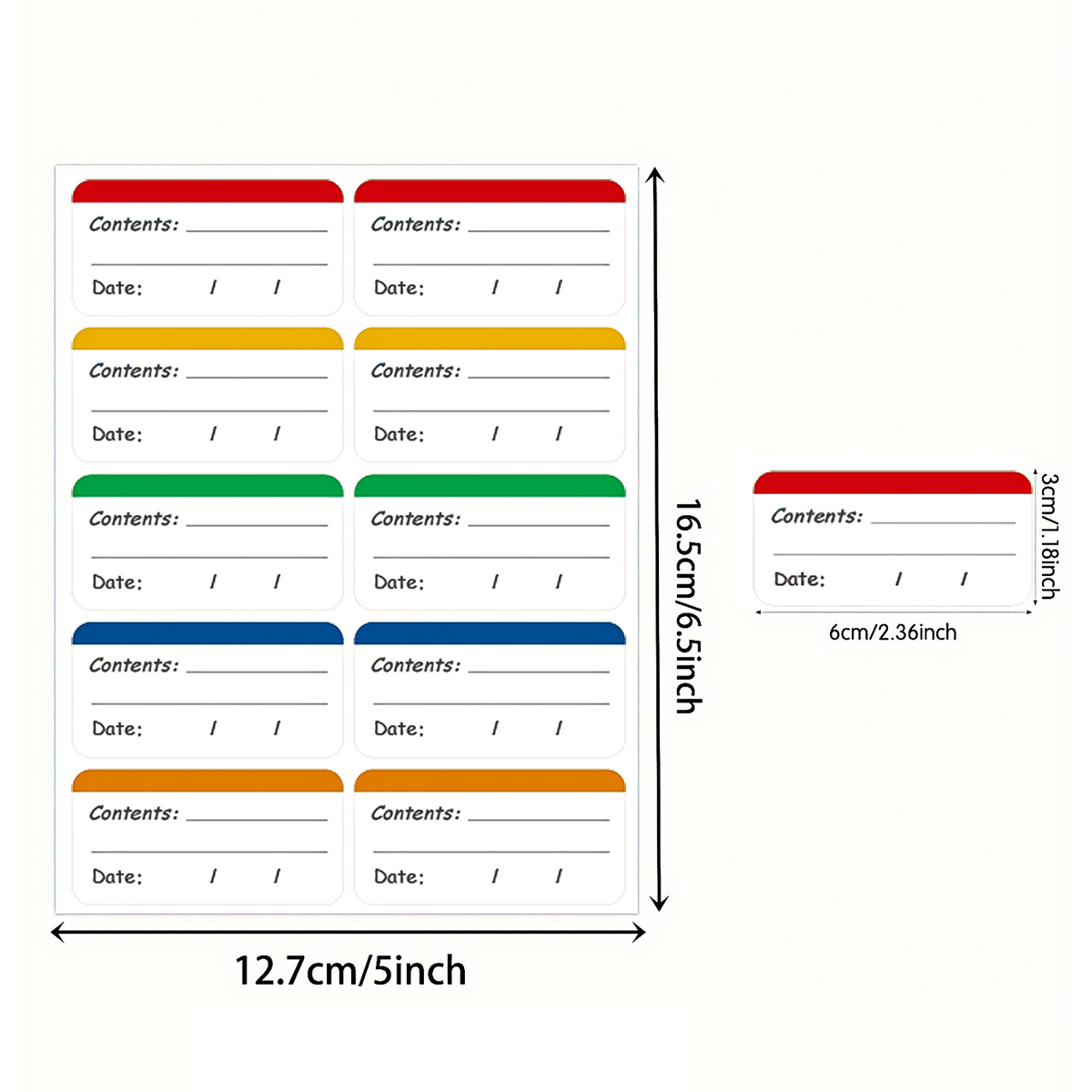 100개입 냉동고 라벨, 쉽게 떼어낼 수 있는 냉동식품 - Food Storage Labels 리뷰 및 가격