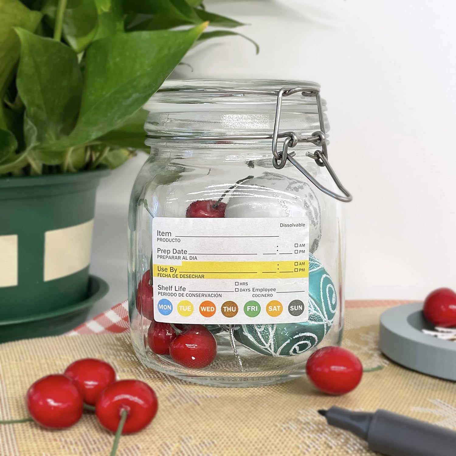 250Pcs/롤 식품 날짜 라벨 주방 용기용 방수 식품 - Food Storage Labels 리뷰 및 가격