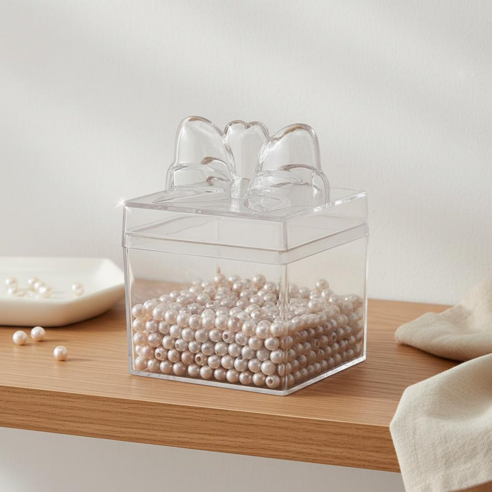 투명 플라스틱 사탕 상자 리본 포함 다용도 투명 사탕  - Food Storage Containers 리뷰 및 가격