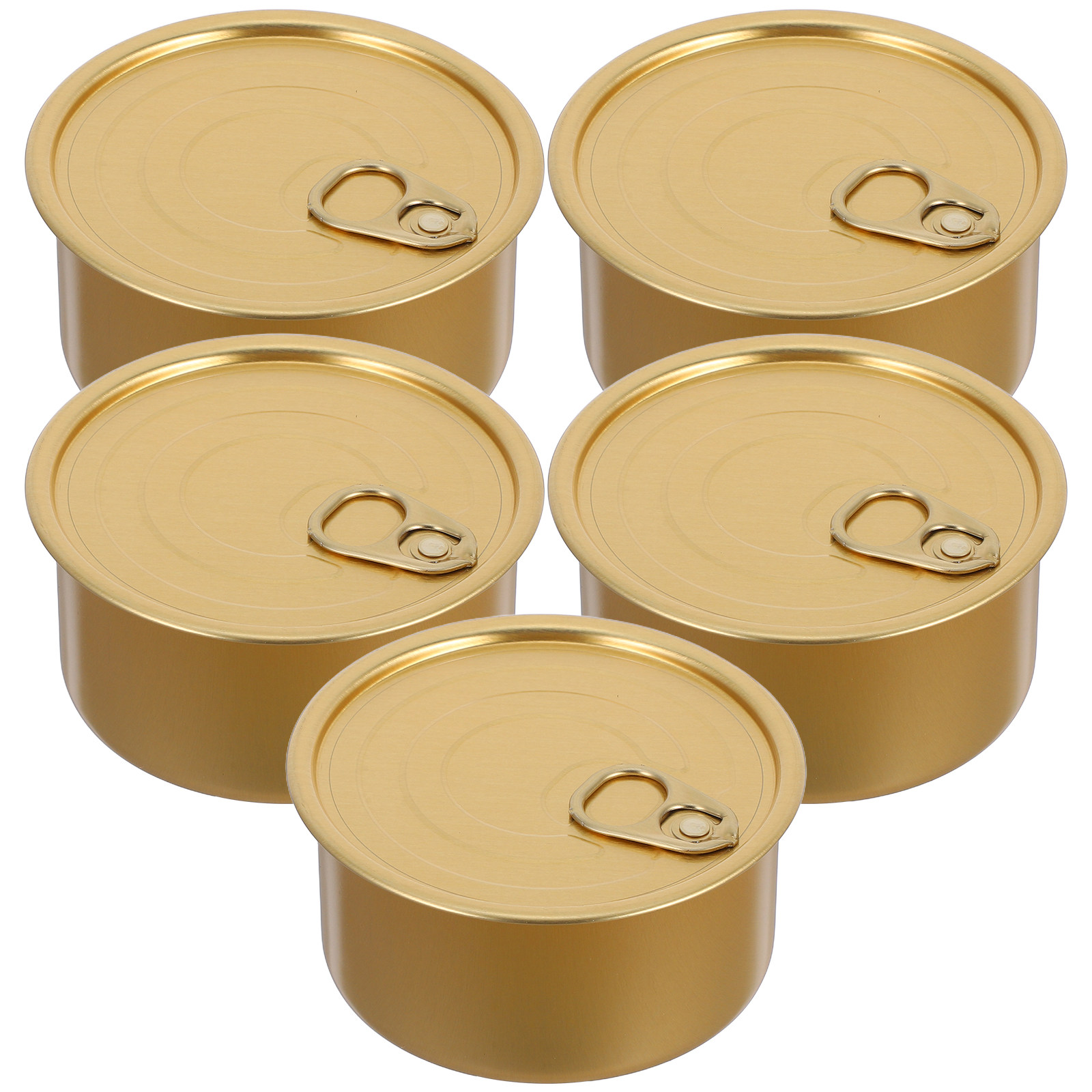 5개 세트의 가벼운 알루미늄 캔 세트. 뚜껑이 있어 차 - Food Storage Containers 리뷰 및 가격