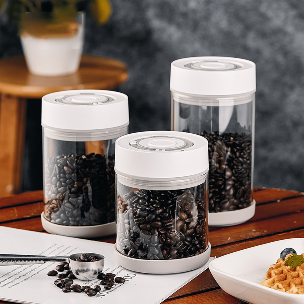 주방 습기 방지 유리 커피콩 항아리 자동 지능형 진공  - Food Storage Meals 리뷰 및 가격