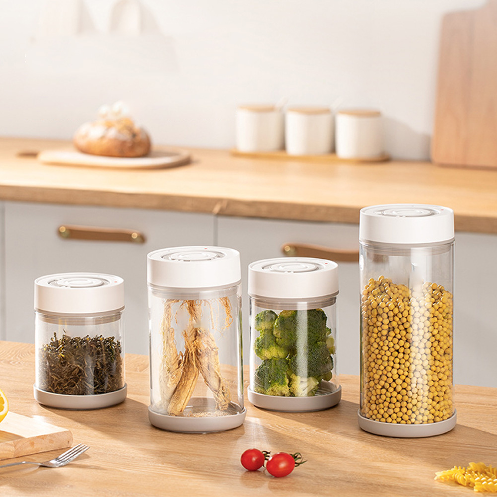 주방 습기 방지 유리 커피콩 항아리 자동 지능형 진공  - Food Storage Meals 리뷰 및 가격
