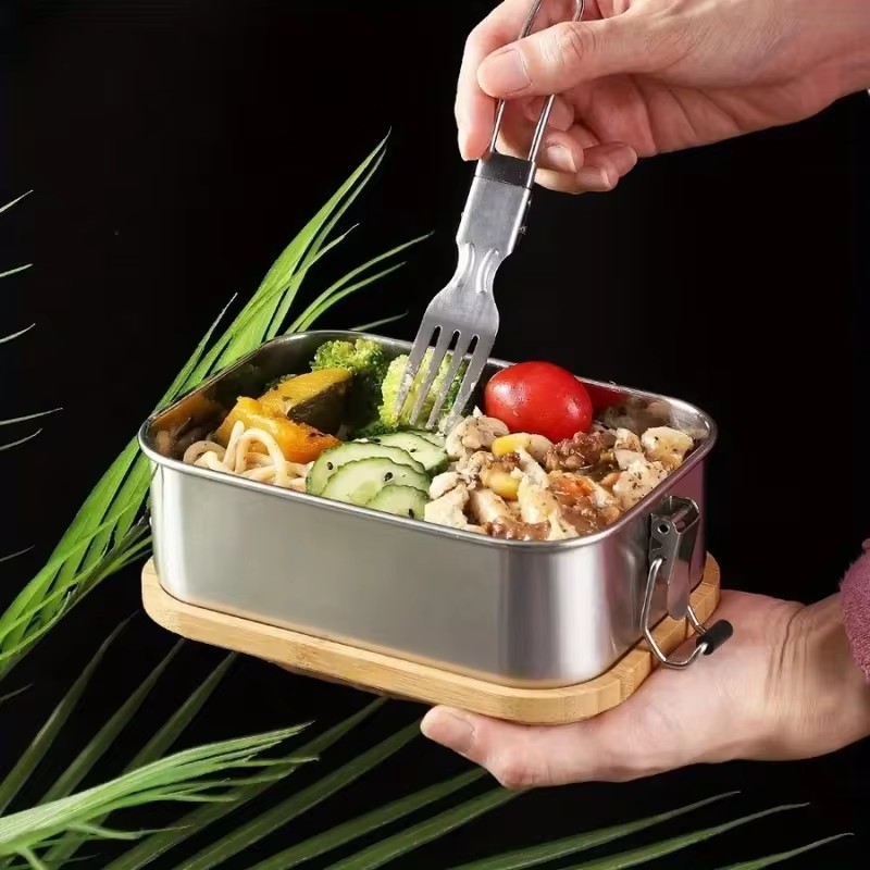 튼튼한 304 스테인리스 스틸 소재의 도시락통, 대나무 - Food Storage Meals 리뷰 및 가격