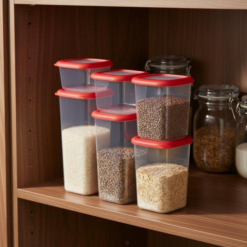 6개의 밀폐 식품 보관 용기 세트, 투명 디자인 플라스 - Food Storage Containers 리뷰 및 가격