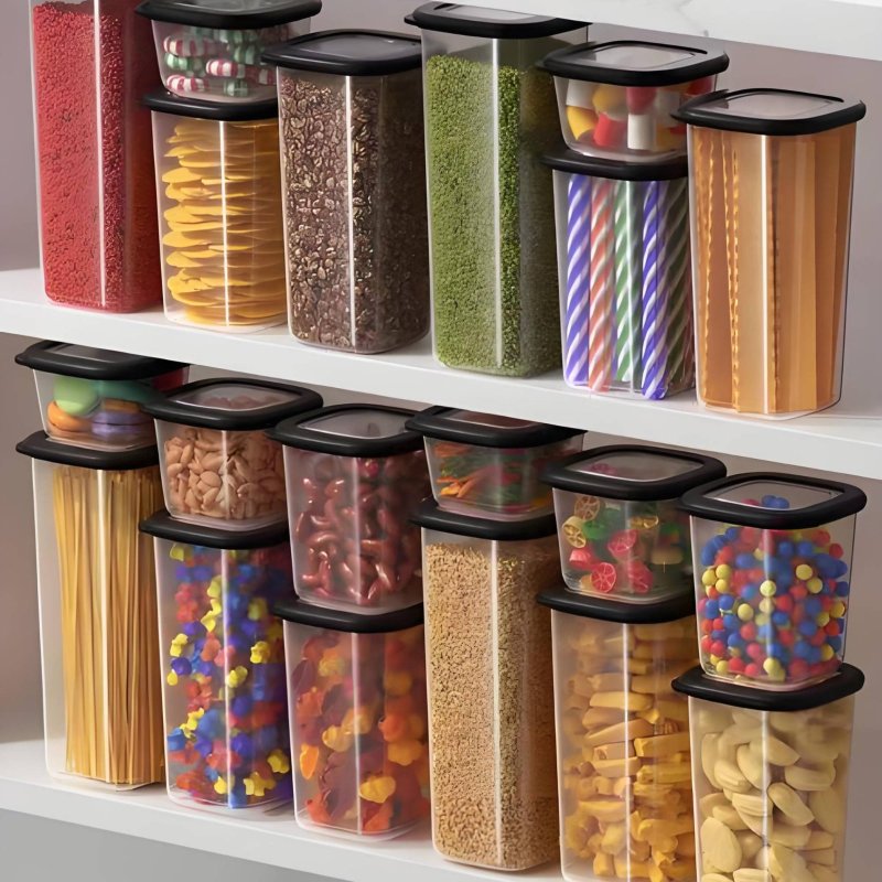 6개의 밀폐 식품 보관 용기 세트, 투명 디자인 플라스 - Food Storage Containers 리뷰 및 가격