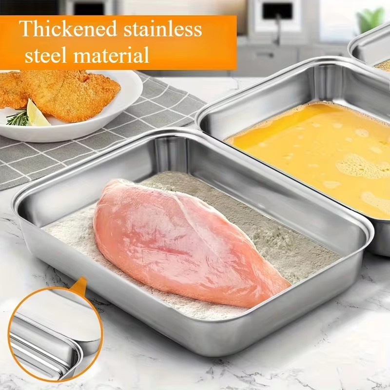투명 뚜껑이 있는 3개 세트의 스테인리스 스틸 식품 보 - Food Storage Meals 리뷰 및 가격