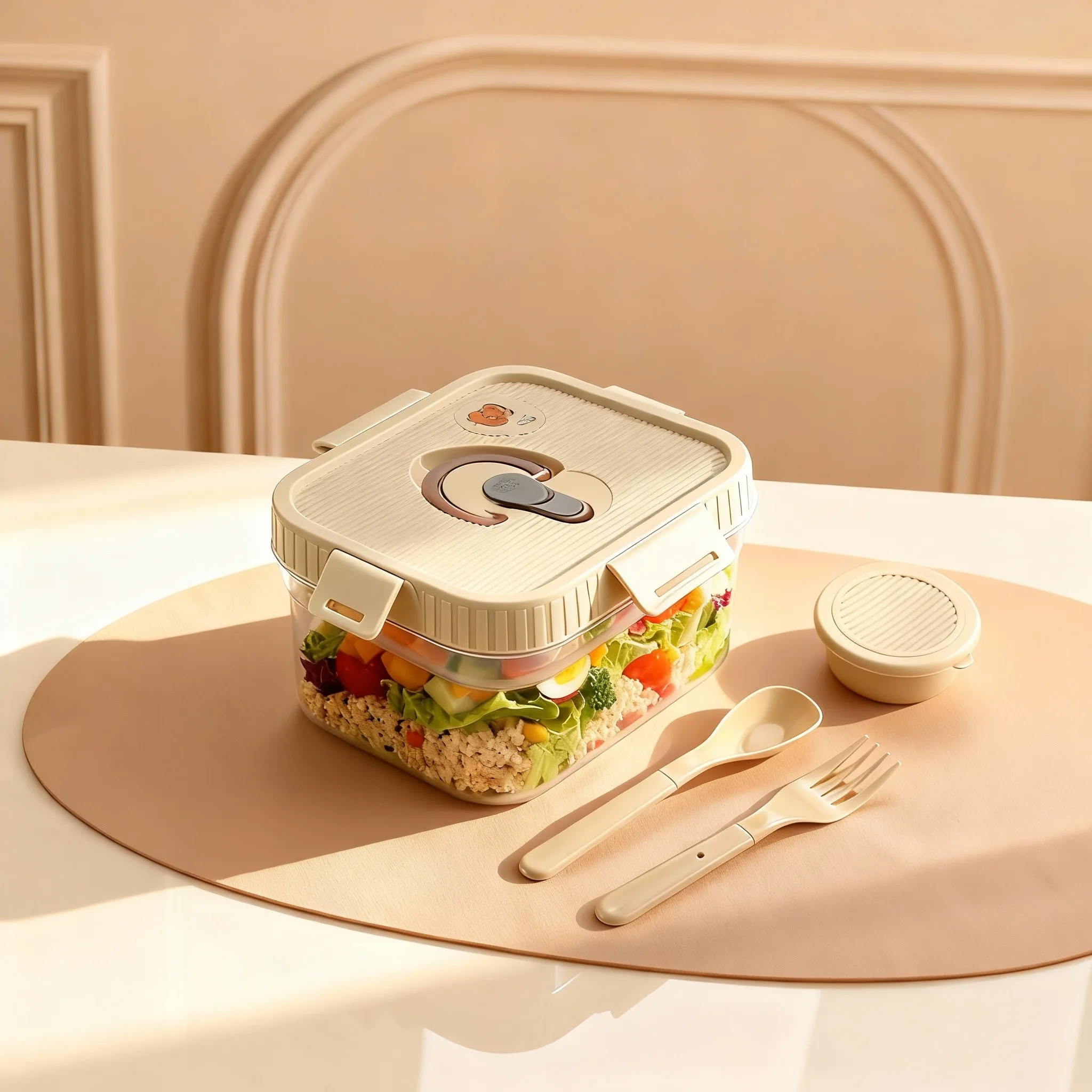 휴대용 플라스틱 이중 구조 도시락통, 소스 용기 및 식 - Food Storage Oven Safe 리뷰 및 가격