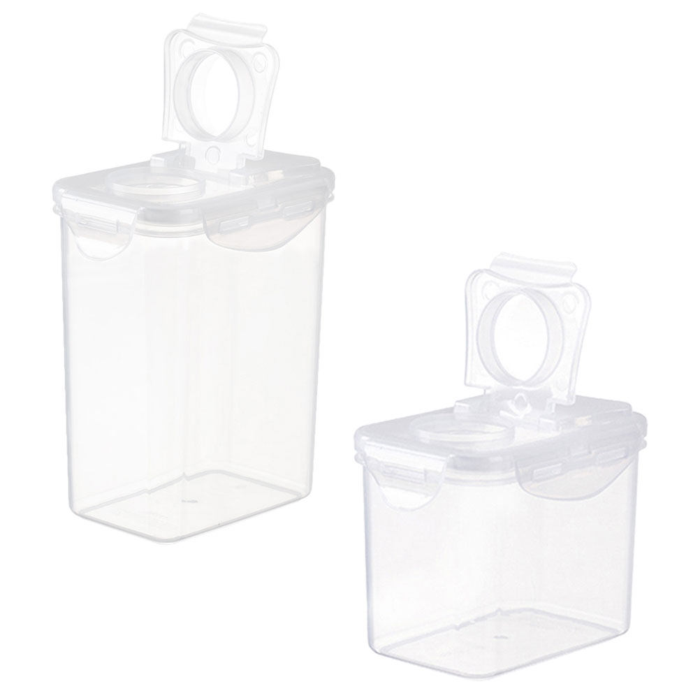 2개 세트의 투명 플라스틱 보관 용기, 주방 정리용,  - Food Storage Containers 리뷰 및 가격