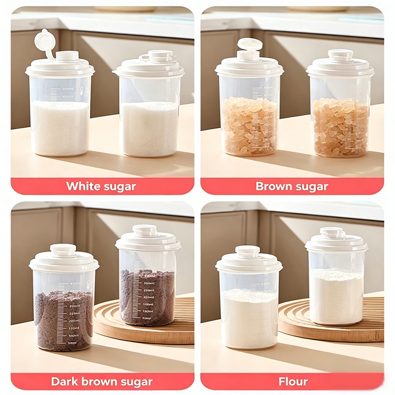 뚜껑이 있는 밀폐 식품 보관 용기, 설탕 디스펜서, 갈 - Food Storage Meals 리뷰 및 가격