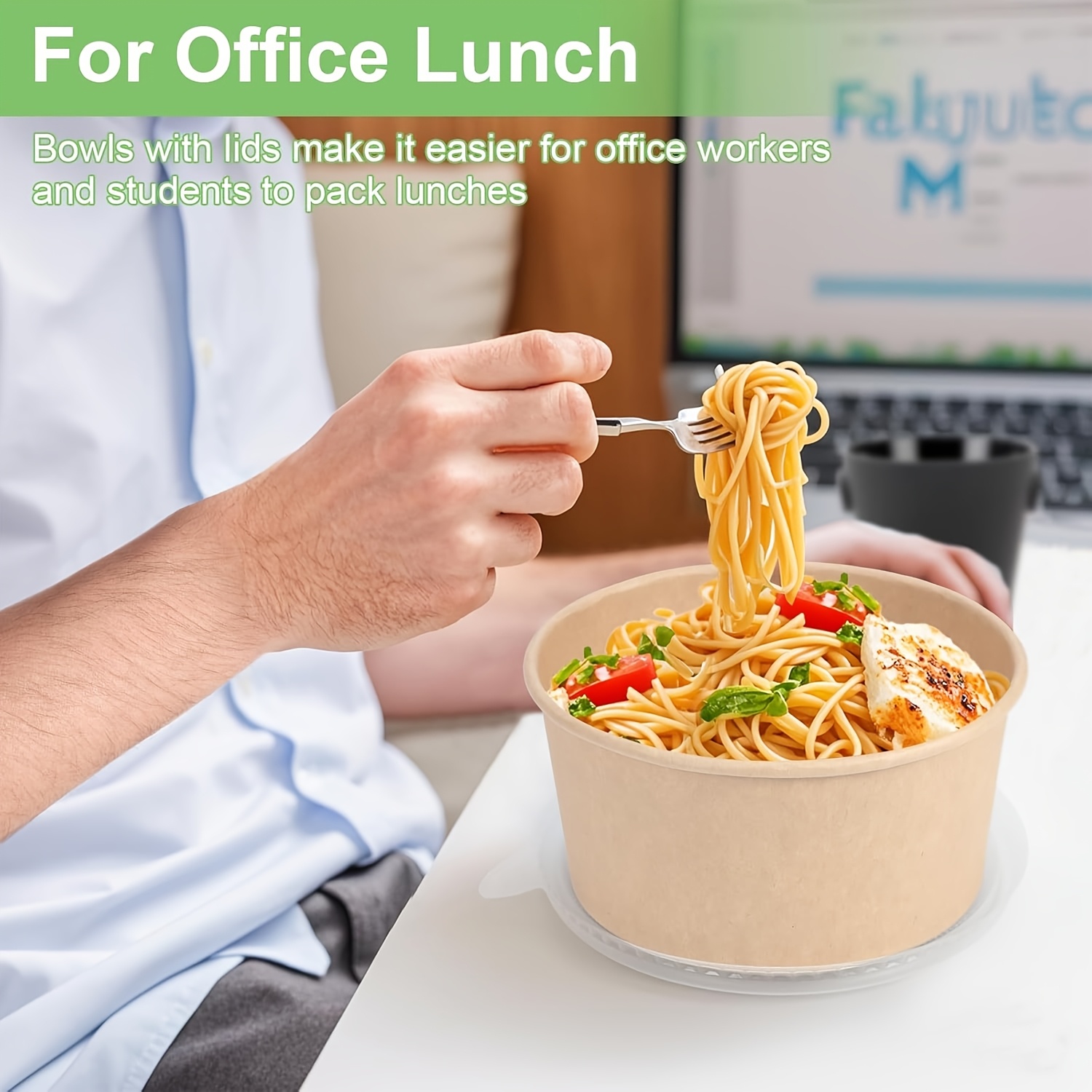 25온스/750ml 25/50팩 종이 그릇 뚜껑 포함, - Food Storage Meals 리뷰 및 가격